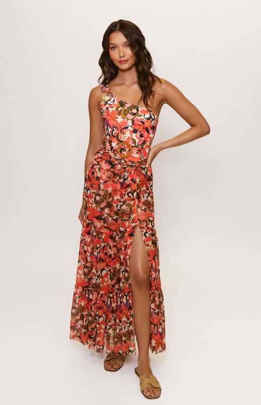 Hutch - Suvi Cover Up Coral Painted Lush Tropical