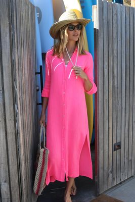 Felicite - Boyfriend Maxi Dress Hot Pink