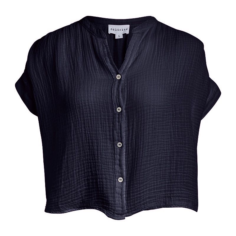 Felicite - Short Sleeve Top Navy