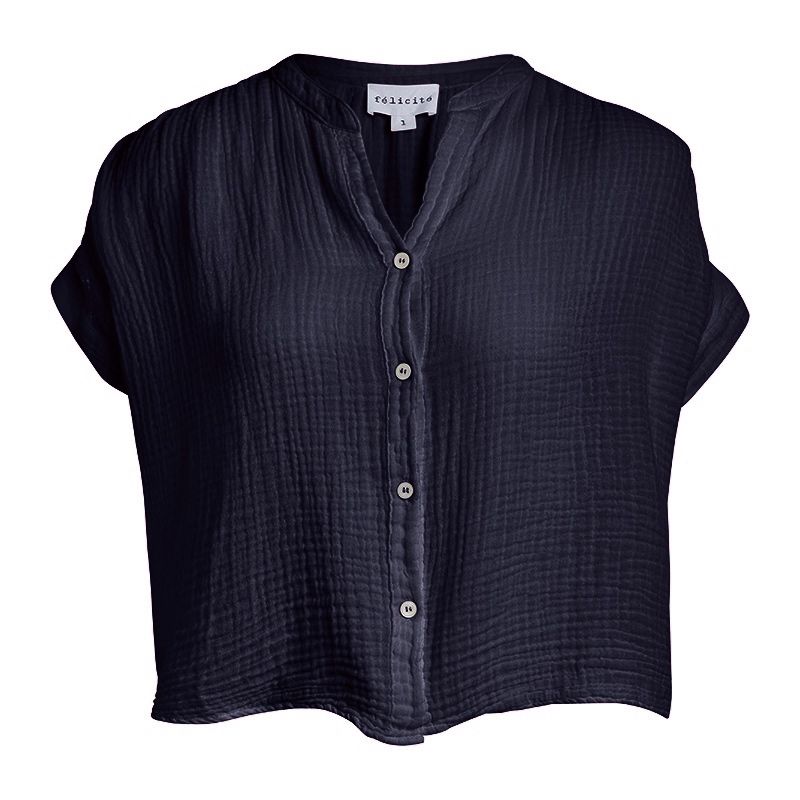 Felicite - Short Sleeve Top Navy