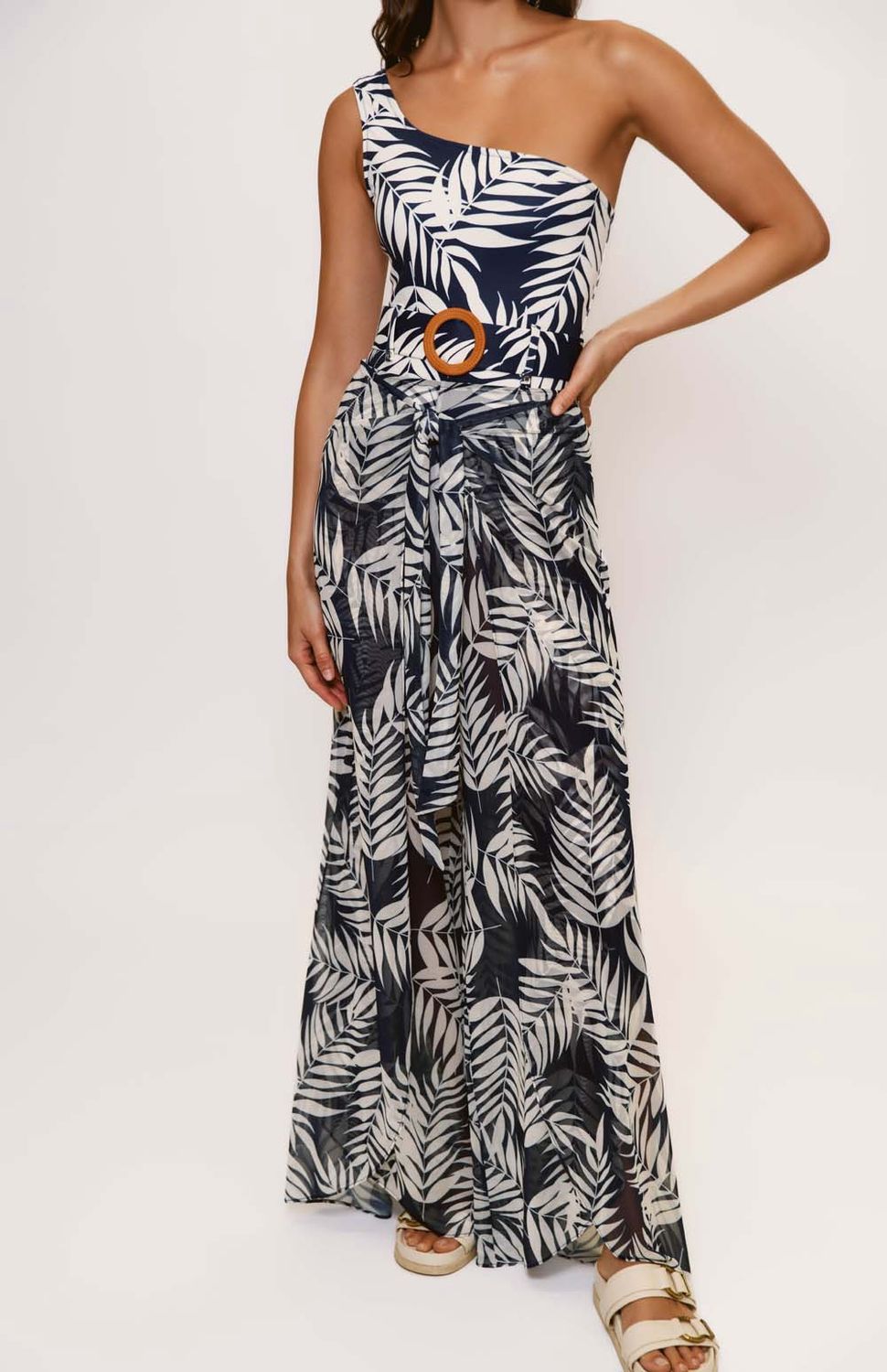 Hutch - Veda Cover Up Pants Navy Paradise Foliage