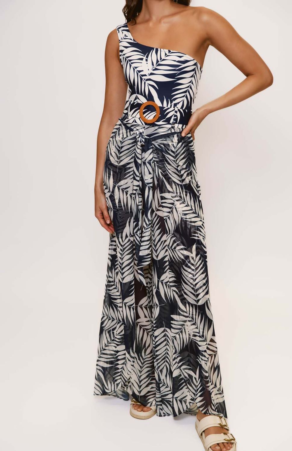 Hutch - Veda Cover Up Pants Navy Paradise Foliage