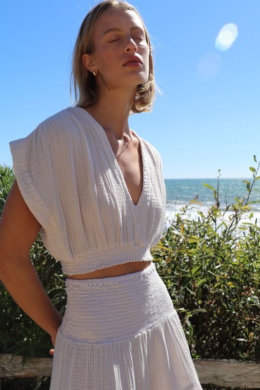 Felicite - Vacay Top White