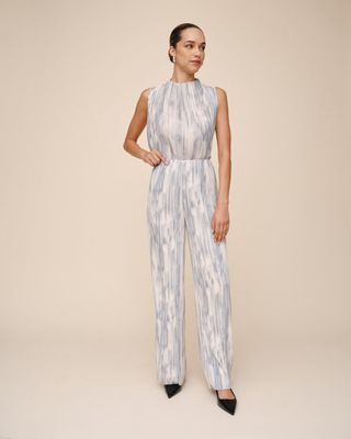 Bella Dahl - Pull on Pleated Pants Painted Snowfall
