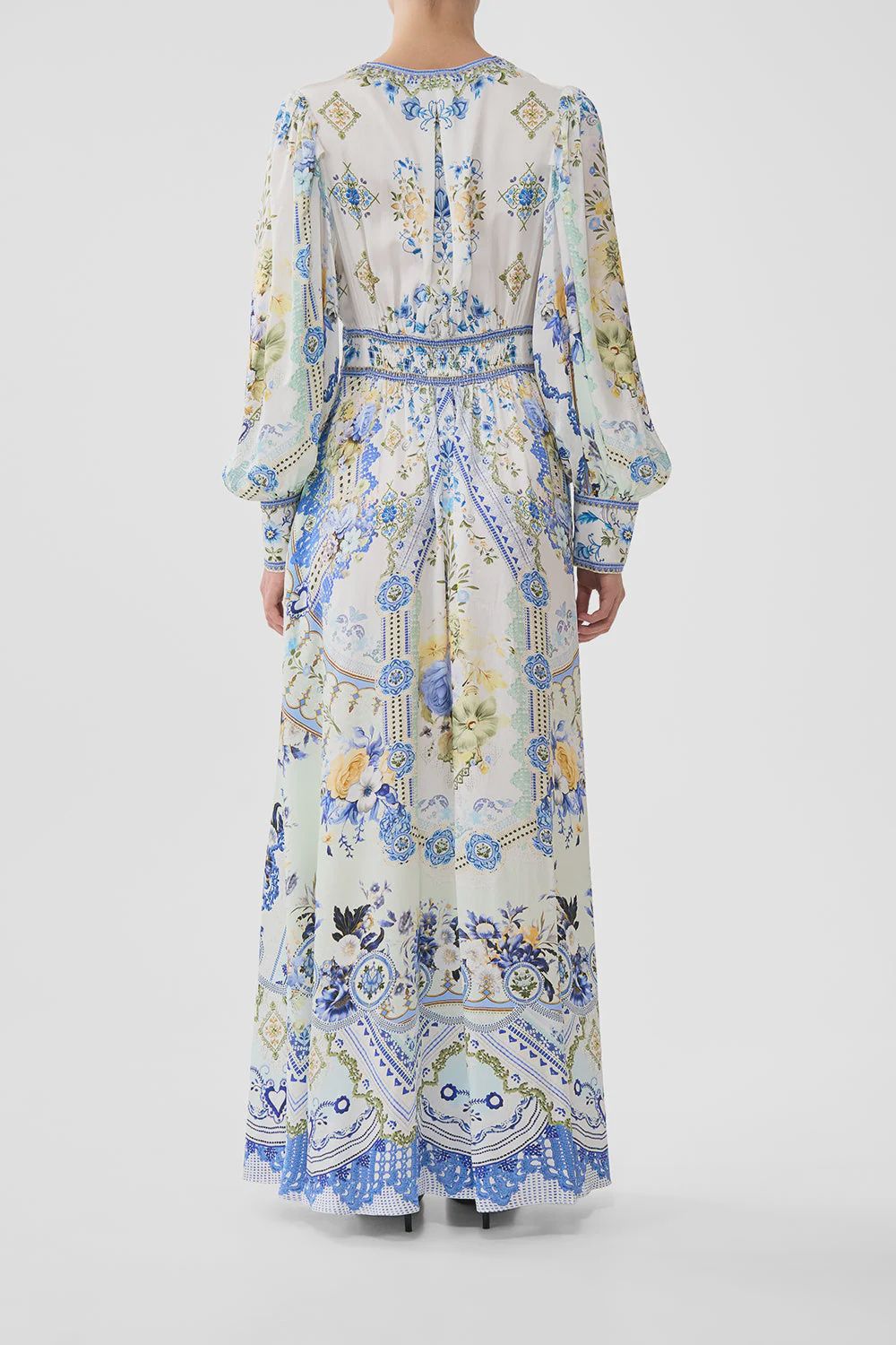 Camilla - Shaped Waistband Dress w Gathered Sleeves My Homespun Heart