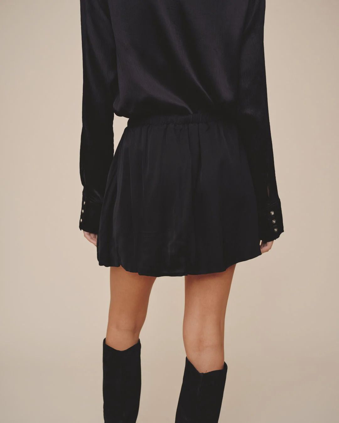 Bella Dahl - Soft Bubble Skirt Black