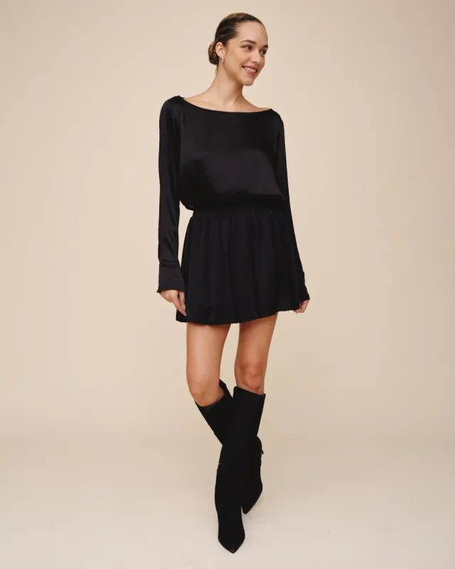 Bella Dahl - Soft Bubble Skirt Black