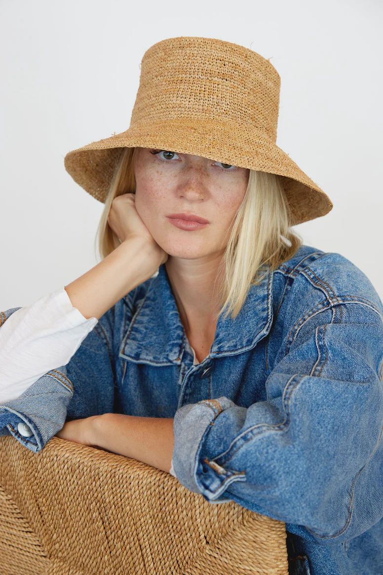 Hat Attack - Chic Crochet Bucket Hat Natural