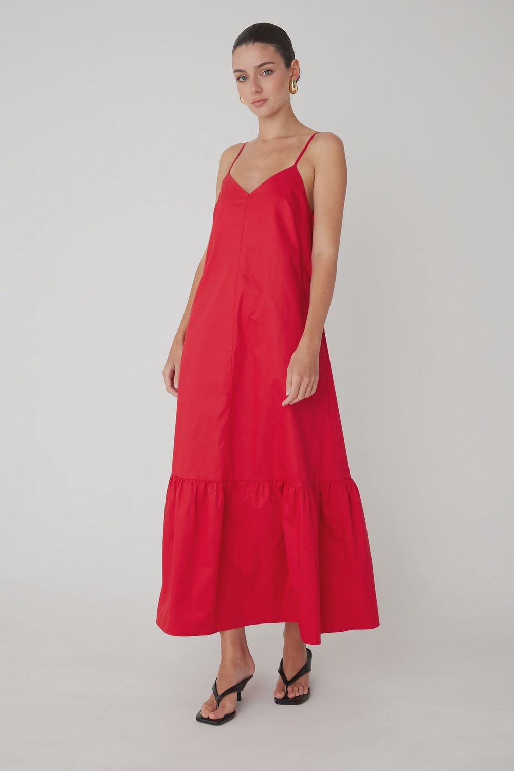 JS71 - Barbados Cotton Dress Red