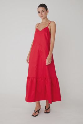 JS71 - Barbados Cotton Dress Red