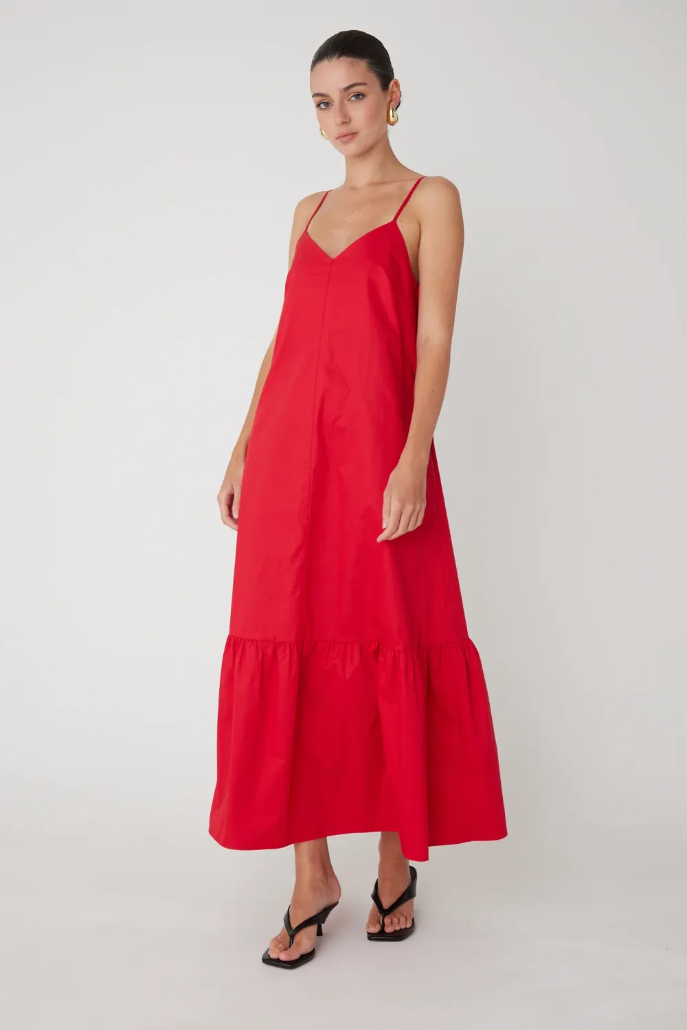 JS71 - Barbados Cotton Dress Red