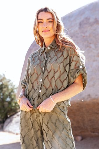 Walker & Wade - Brianna Top in Sage, Colour: SAGE, Size: XS