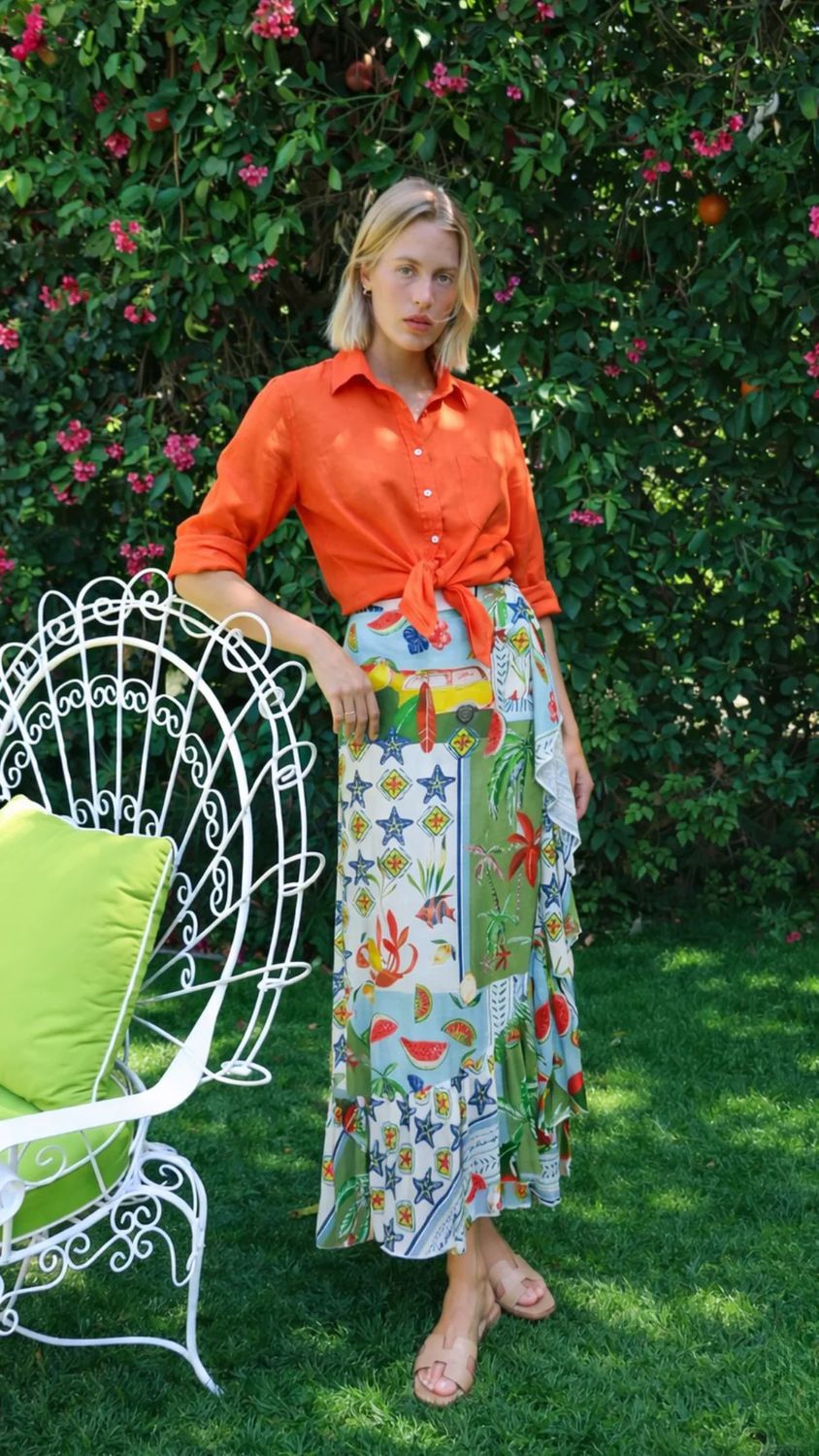 Felicite - Ruffle Wrap Maxi French Blue