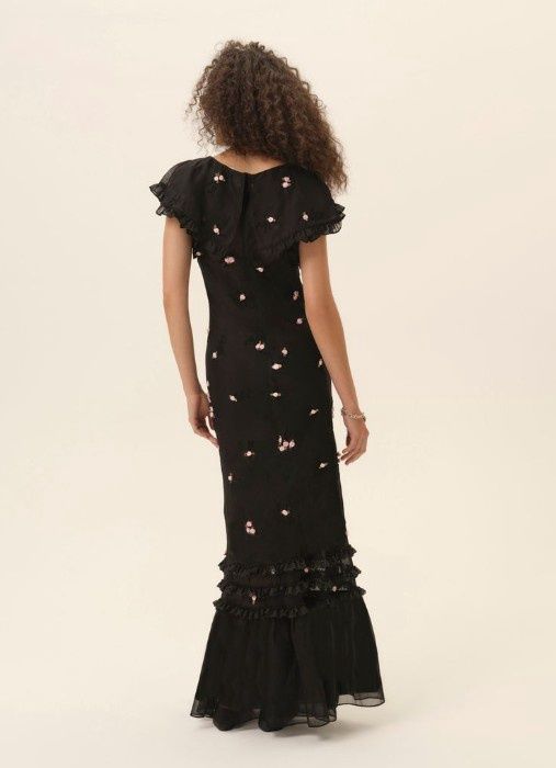 For Love &amp; Lemons - Rose Vine Maxi Dress Black