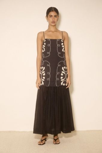 MON RENN - Savanna Dress Black, Size: XS