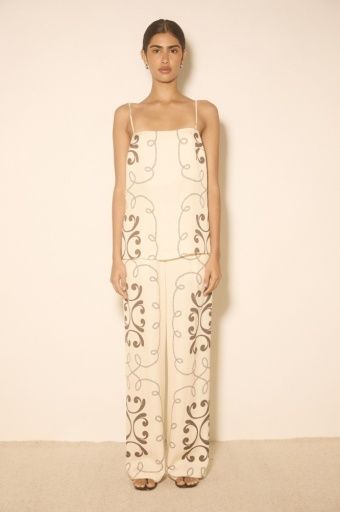 MON RENN - Savanna Top Cream, Colour: cream savanna, Size: XS