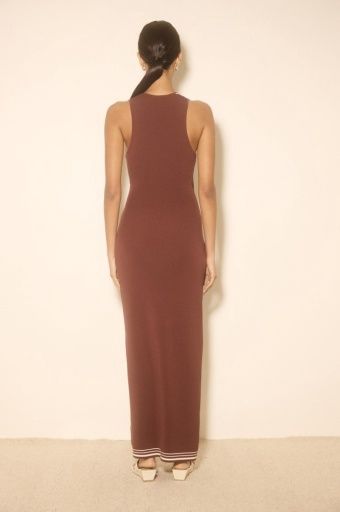MON RENN - Esplanade Knit Dress Raisin
