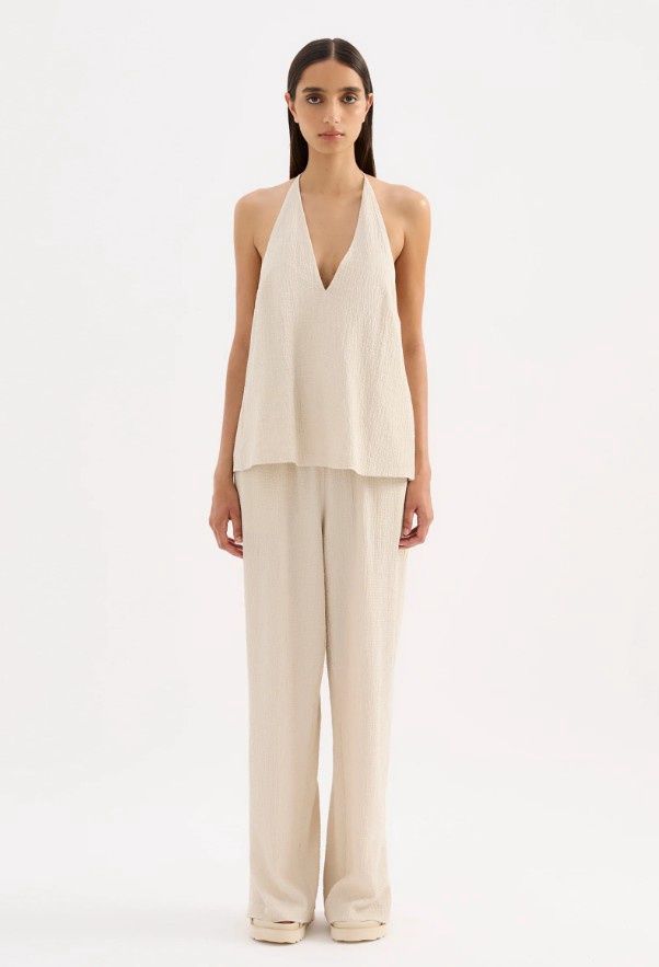 Nude Lucy - Palma Halter Top Cream