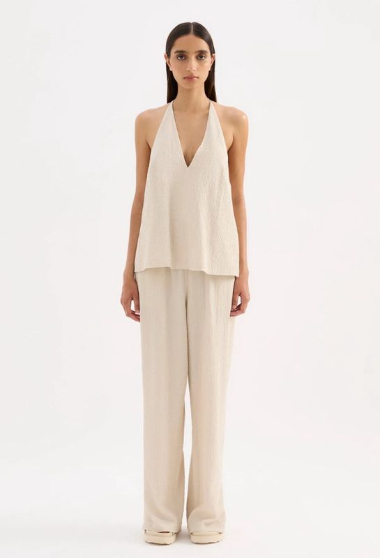Nude Lucy - Palma Halter Top Cream