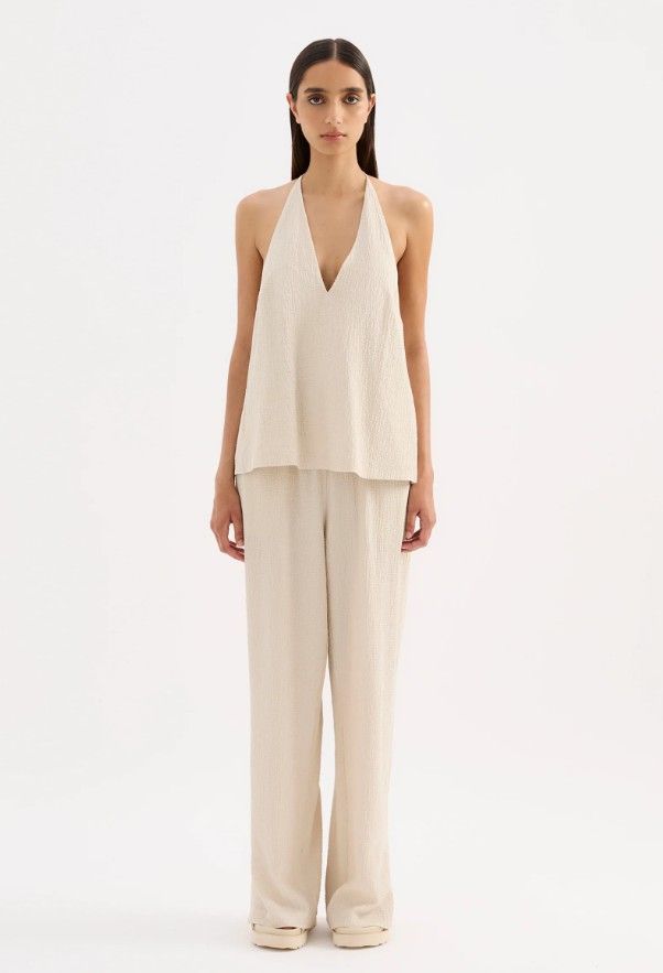 Nude Lucy - Palma Halter Top Cream