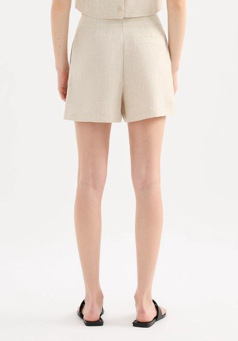 Nude Lucy - Marli Linen Shorts Natural