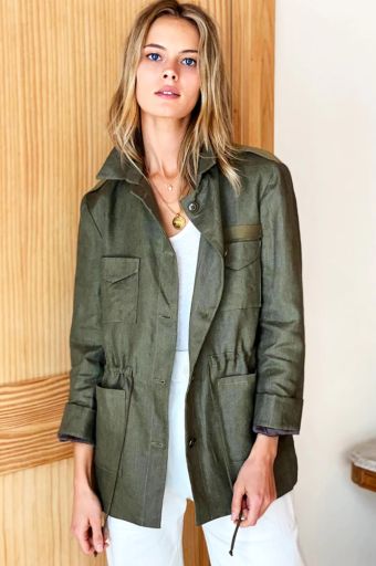 Emerson Fry - Little Army Jacket Linen, Size: XS