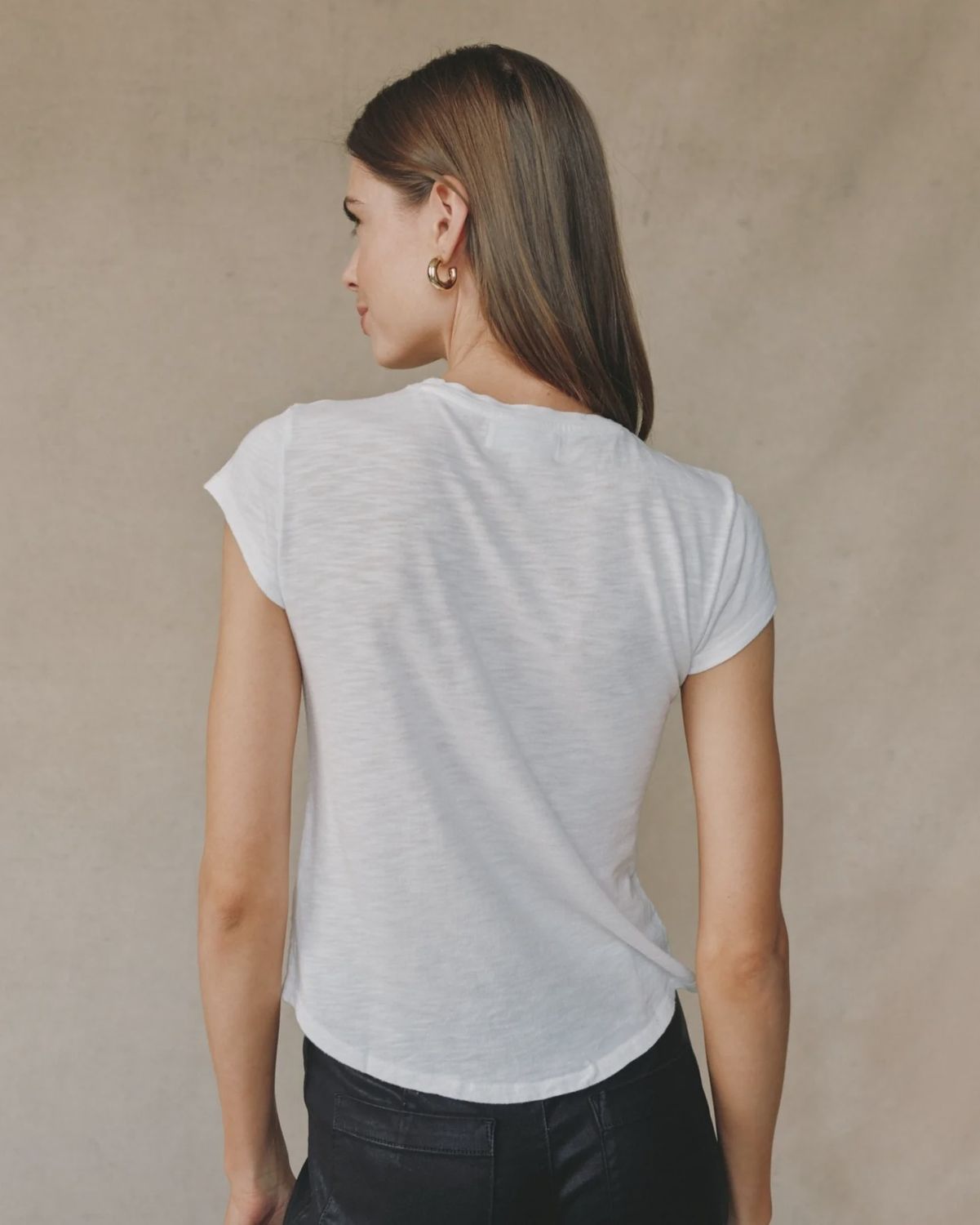 Bella Dahl - Baby Crew Tee Linen White