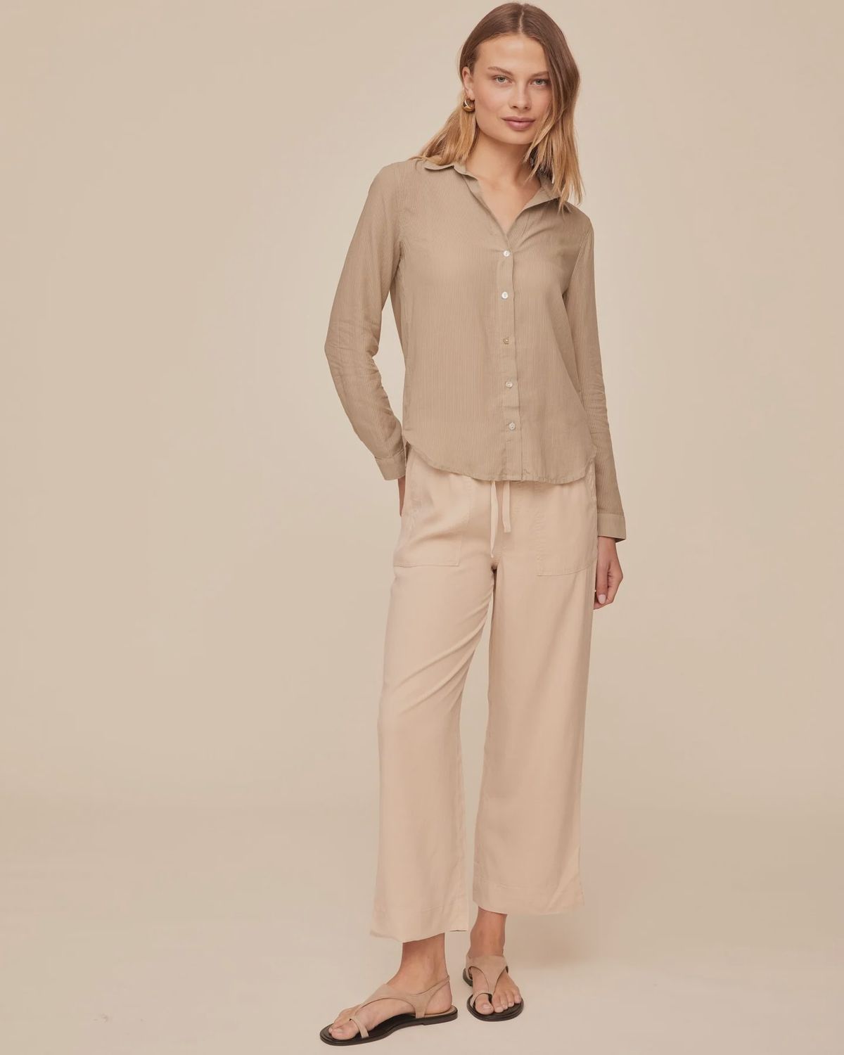 Bella Dahl - Classic Button-Down Shirt Misty Fern