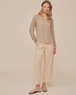 Bella Dahl - Classic Button-Down Shirt Misty Fern