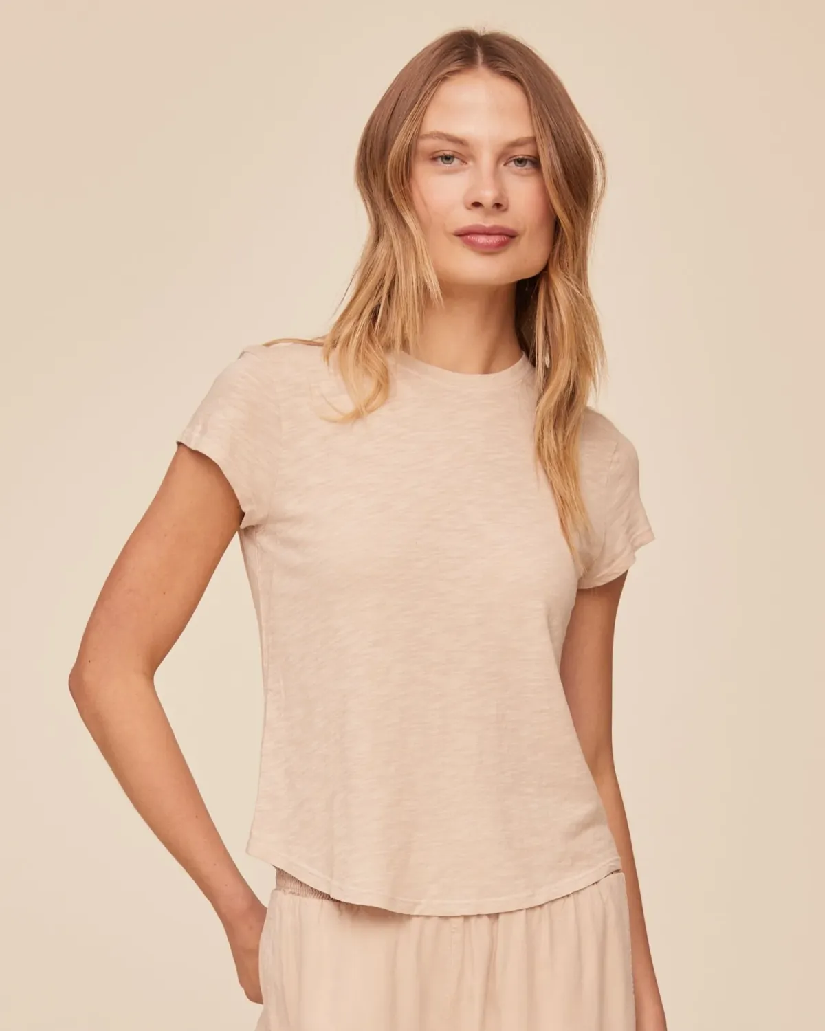 Bella Dahl - Baby Crew Tee Linen Sand