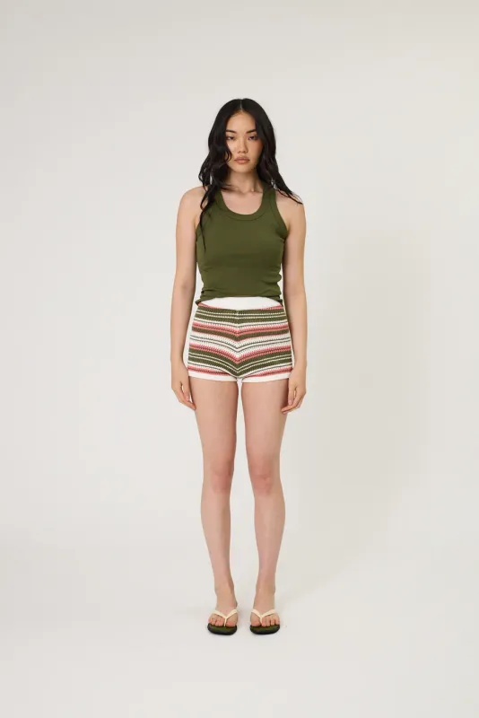 RMN Studio - Rio Shorts Seaweed Stripe