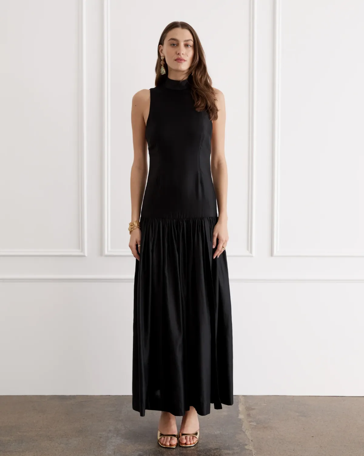 Aqua Blu - Alina Maxi Dress Fonce Black