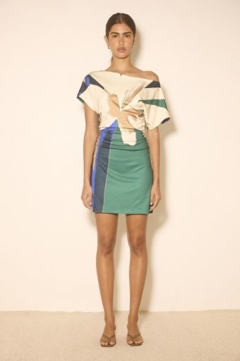 Mon Renn - Desert Flower Mini Dress, Size: XS
