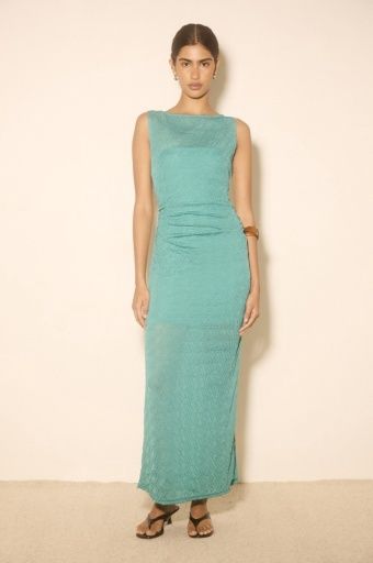 Mon Renn - Nola Maxi Dress in Teal, Size: XS