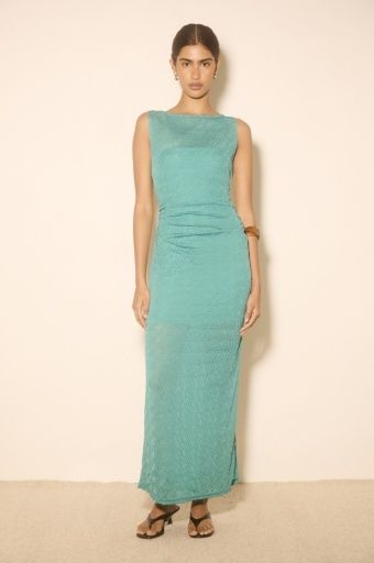 Mon Renn - Nola Maxi Dress in Teal, Size: XS