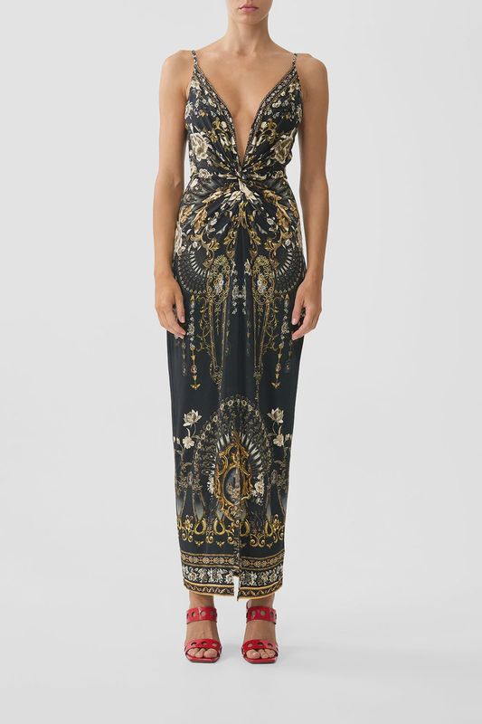 Camilla - Strappy Dress w/ Twist Front Flamenco Folklore
