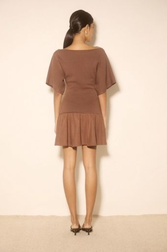 Mon Renn - Venture Knit Mini Dress Cacao