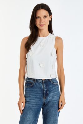 Drew - Avana Top White