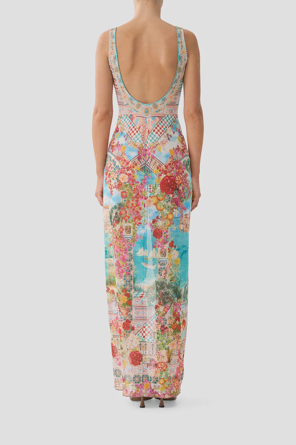 Camilla - Square Neck Beach Maxi Dress Meet Me in Mallorca