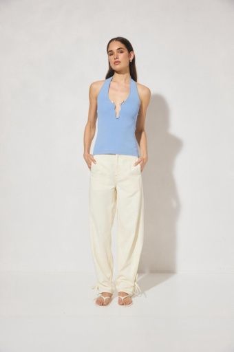 Mon Renn - Nile Knit Top, Colour: Powder blue, Size: S