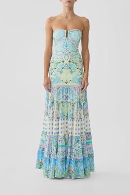 Camilla - Jersey Spliced Tiered Skirt Midsummer Mosaics