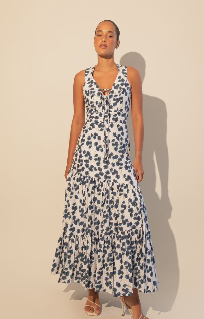 Kleid - Camelia Maxi Dress Blue Poppy