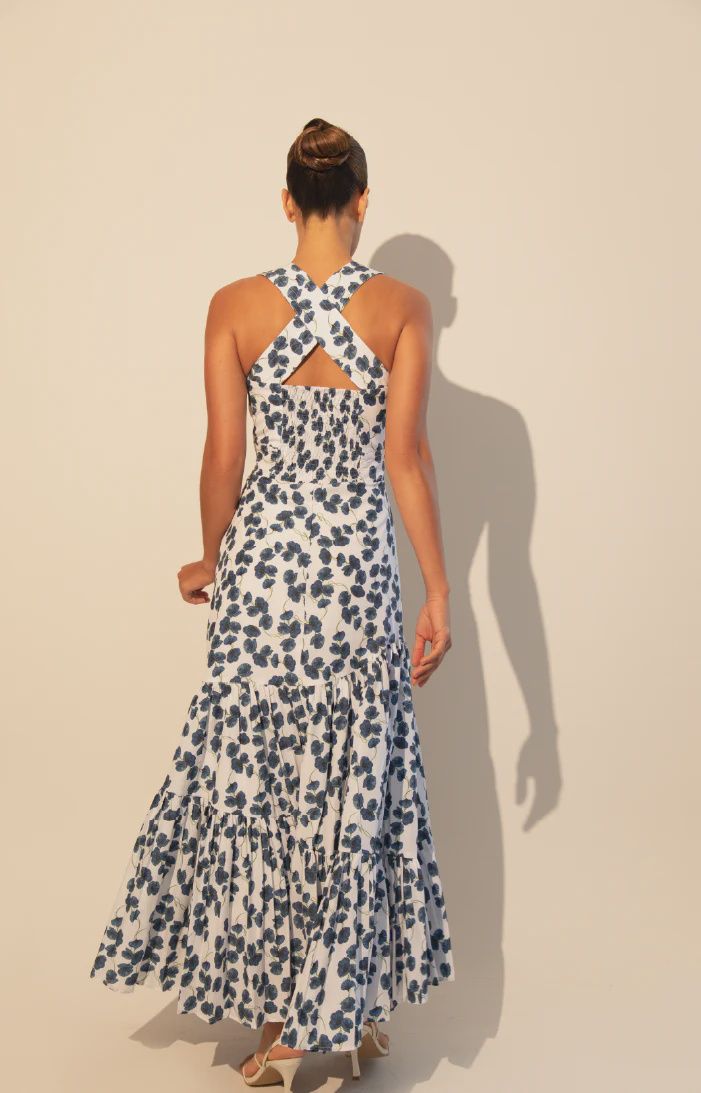 Kleid - Camelia Maxi Dress Blue Poppy