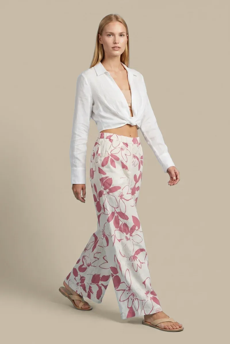 Sabbia Di Lino - Tara Pants Gardenia Cipolla
