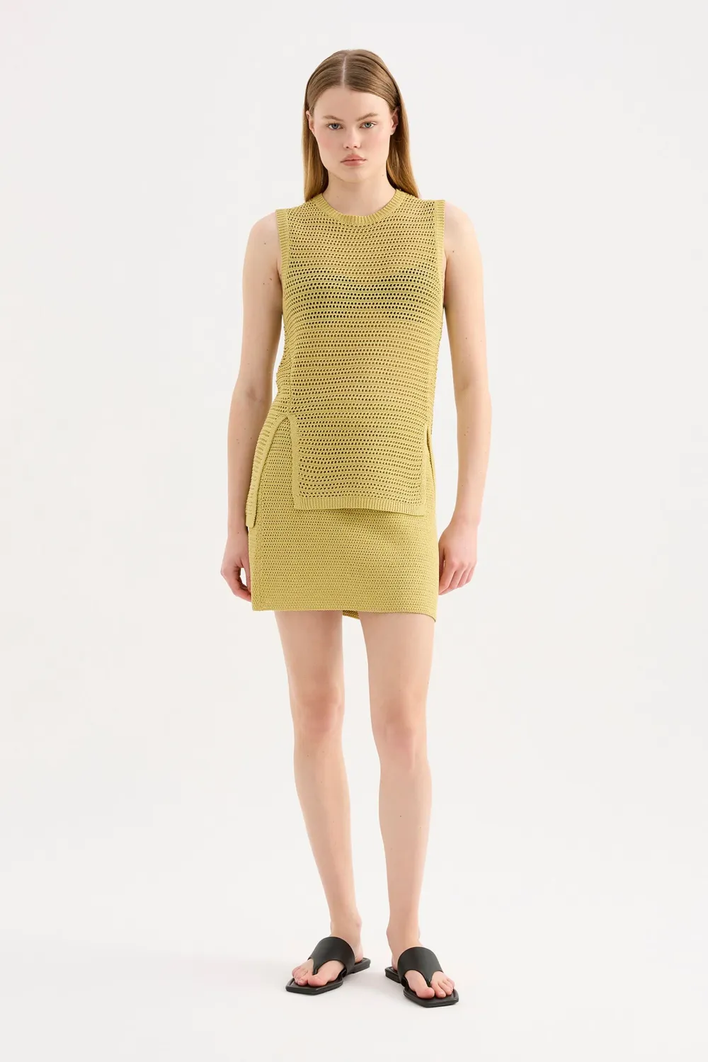 Nude Lucy - Marlo Knit Skirt Kiwi