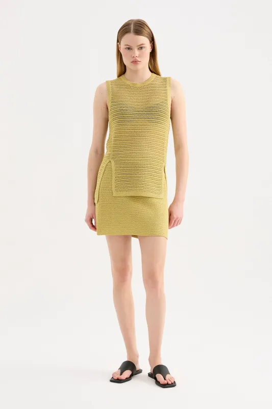 Nude Lucy - Marlo Knit Skirt Kiwi