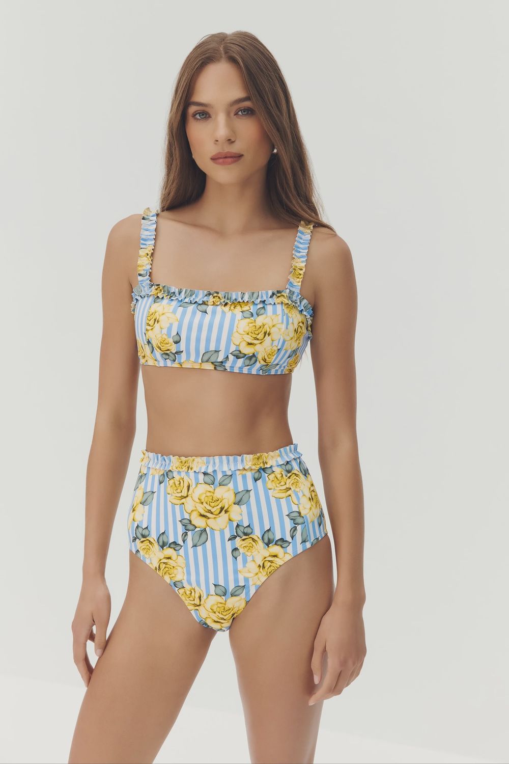 Hutch - Siggi Top Yellow Striped Ground Spacious Rose