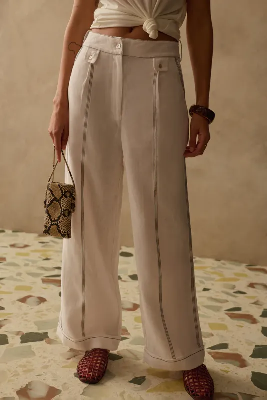 Sancia - Jairo Pants Ivory