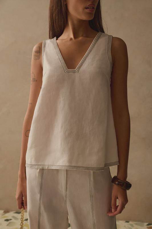Sancia - Winona Top Ivory