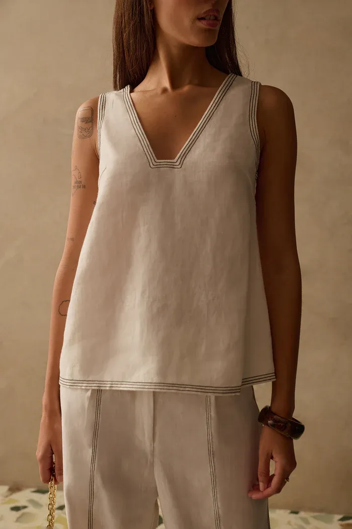 Sancia - Winona Top Ivory